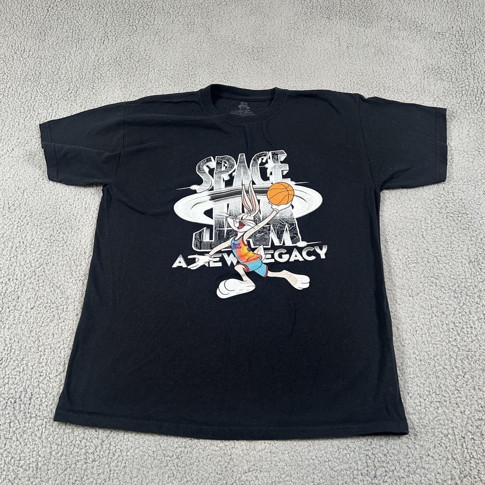 Space Jam A New Legacy Shirt Mens XL Black Bugs Bunny Dunk Graphic Tee T-Shirt